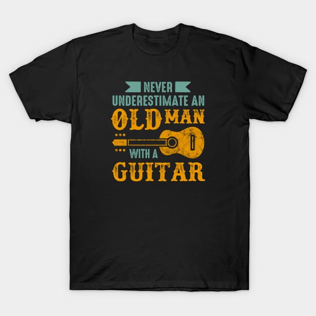 Old man with a guitar T-Shirt by OutfittersAve